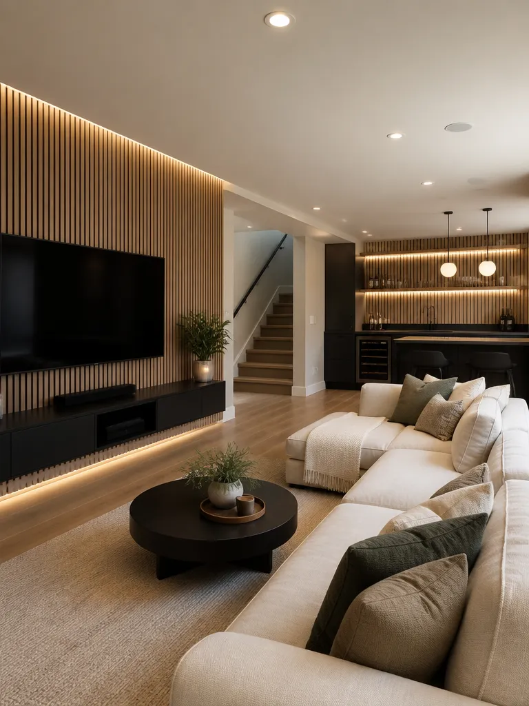 Slat Wall Basement