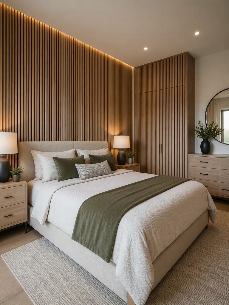 Slat Wall Bedroom