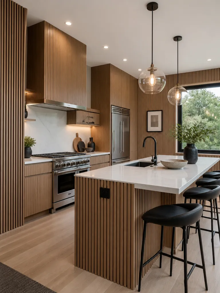 Slat Wall Kitchen