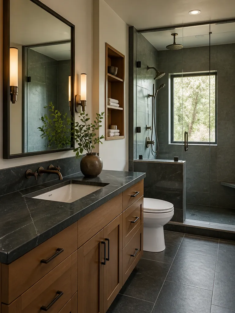 Soapstone Countertops Bathroom Luxury editorial staging