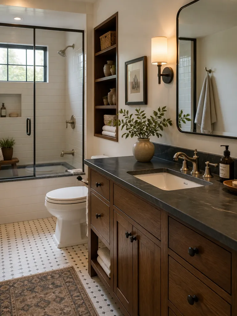 Soapstone Countertops Bathroom Warm residential staging