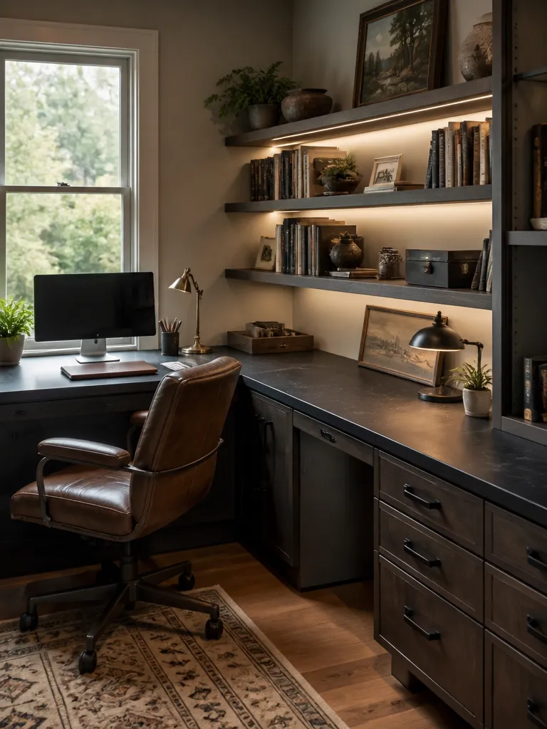 Soapstone Countertops Home Office Warm residential staging