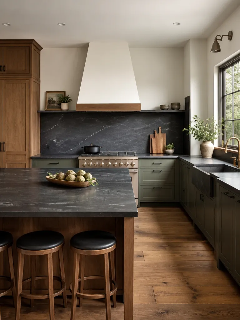 Soapstone Countertops Kitchen Luxury editorial staging