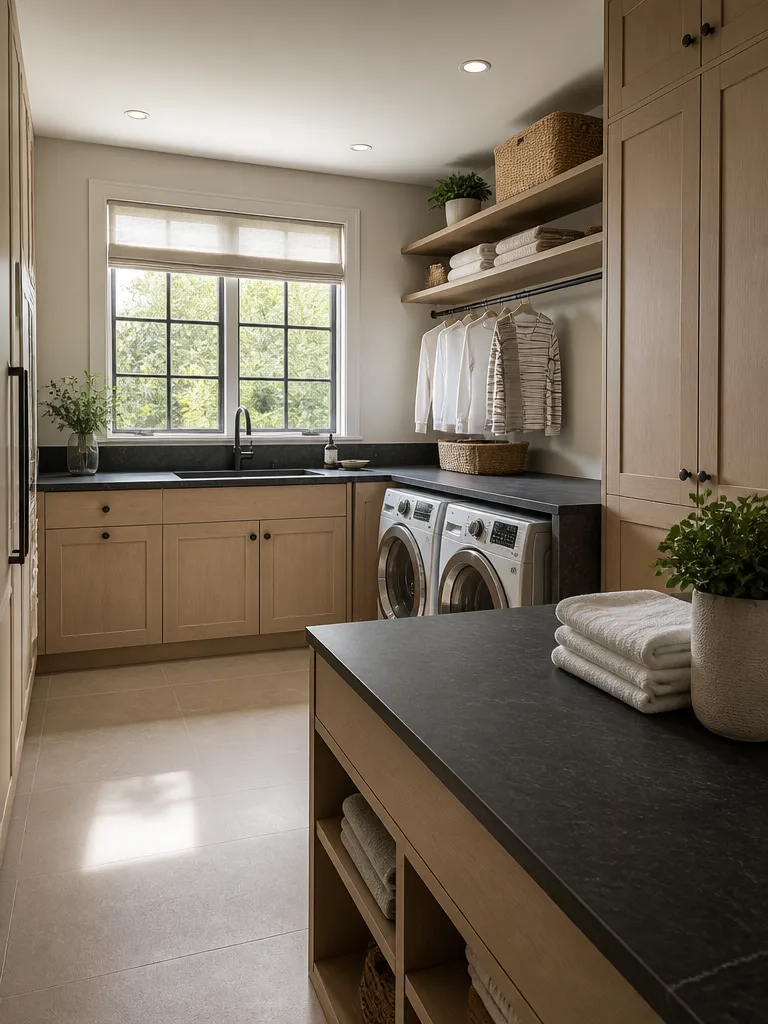 Soapstone Countertops Laundry Room Luxury editorial staging