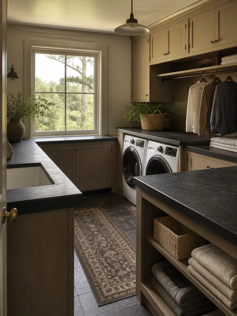 Soapstone Countertops Laundry Room Warm residential staging