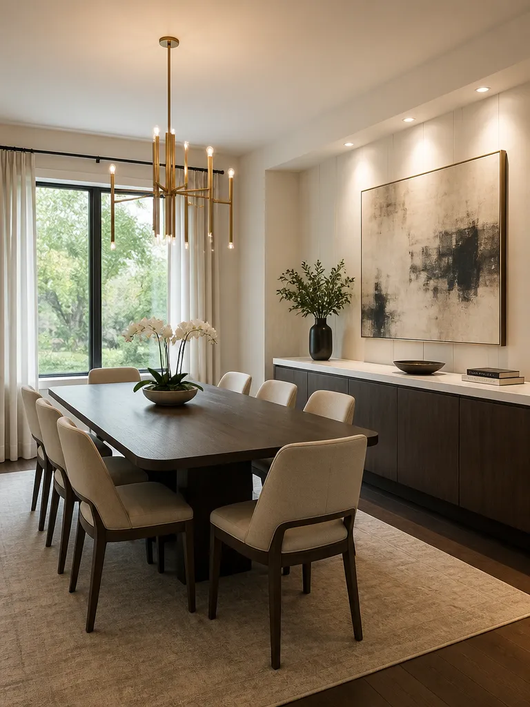 Solid Surface Countertops Dining Room Warm residential staging