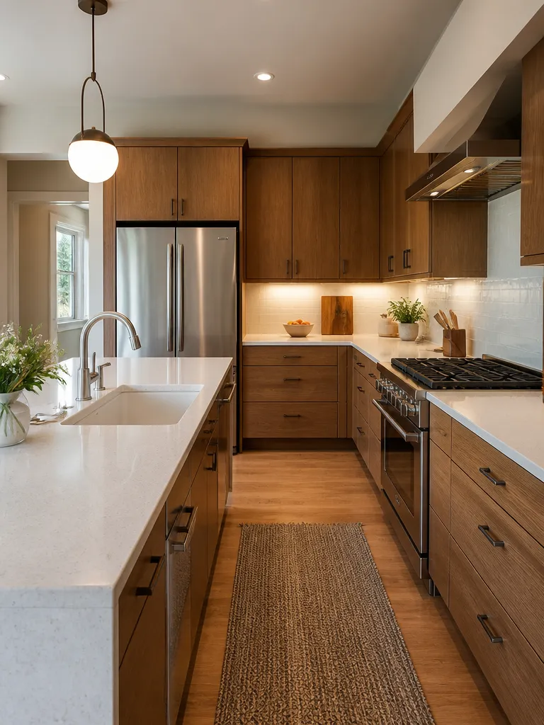 Solid Surface Countertops Kitchen Warm residential staging