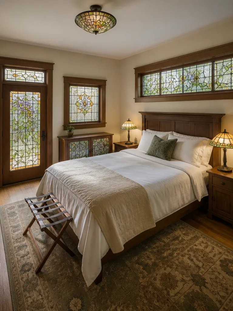 Stained Glass Guest Bedroom
