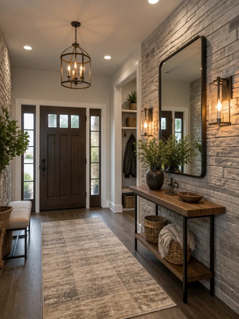 Stone Veneer Entryway