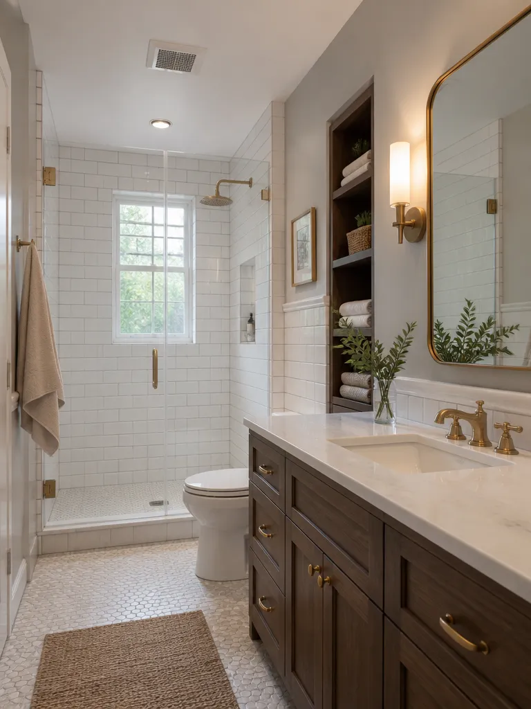 Subway Tile Bathroom Luxury editorial staging