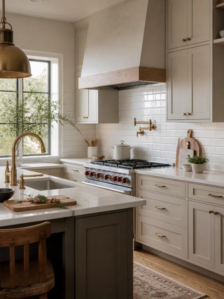 Subway Tile Kitchen Warm residential staging