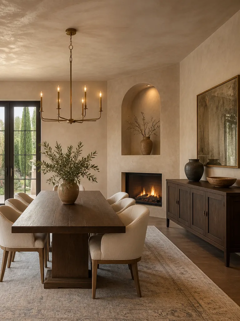 Venetian Plaster Dining Room