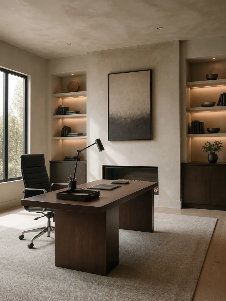 Venetian Plaster Home Office