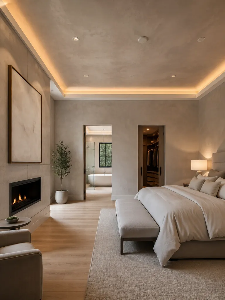 Venetian Plaster Master Bedroom