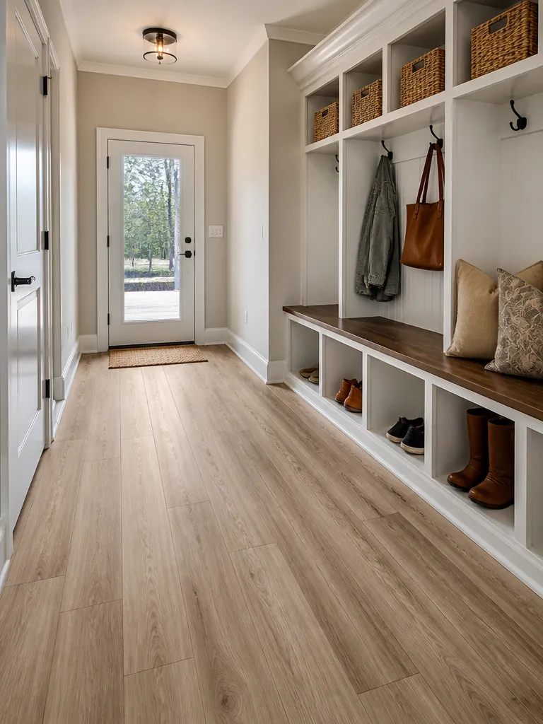 Vinyl Plank Flooring Mudroom