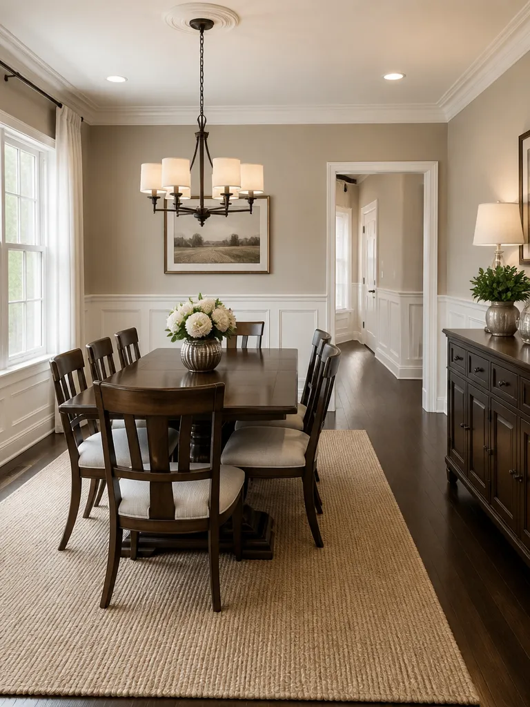 Wainscoting Dining Room