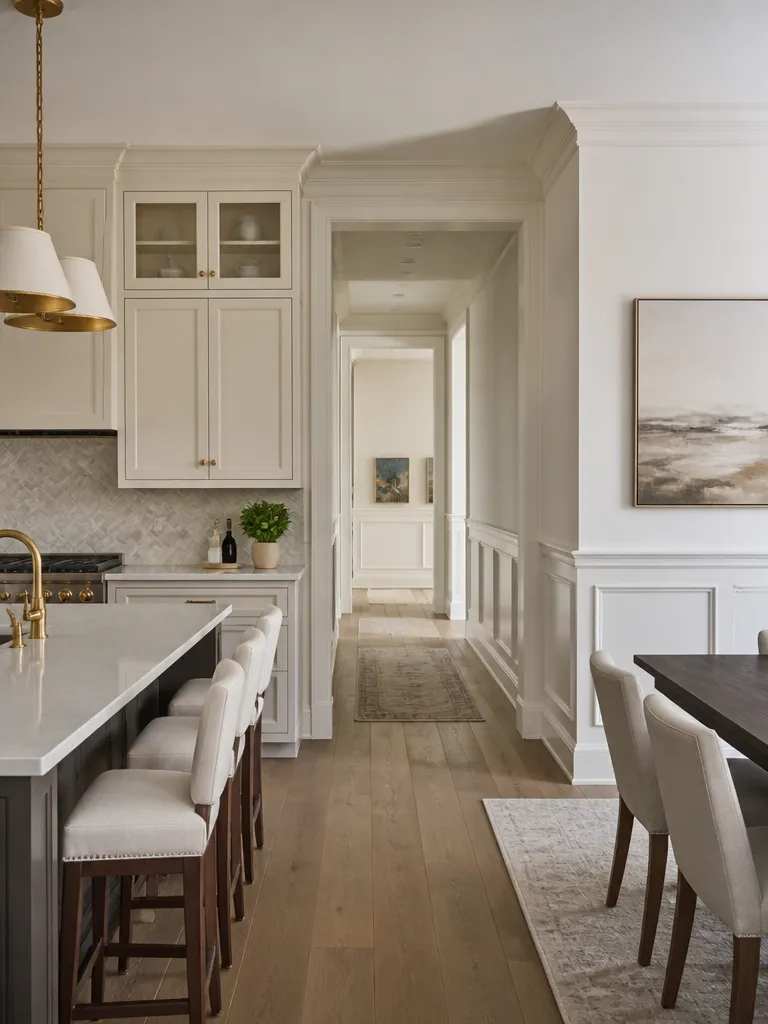 Wainscoting Kitchen Luxury editorial staging