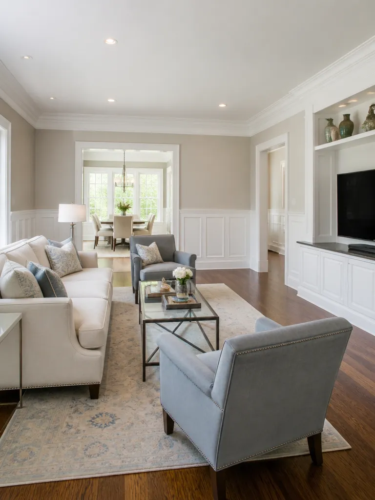 Wainscoting Living Room