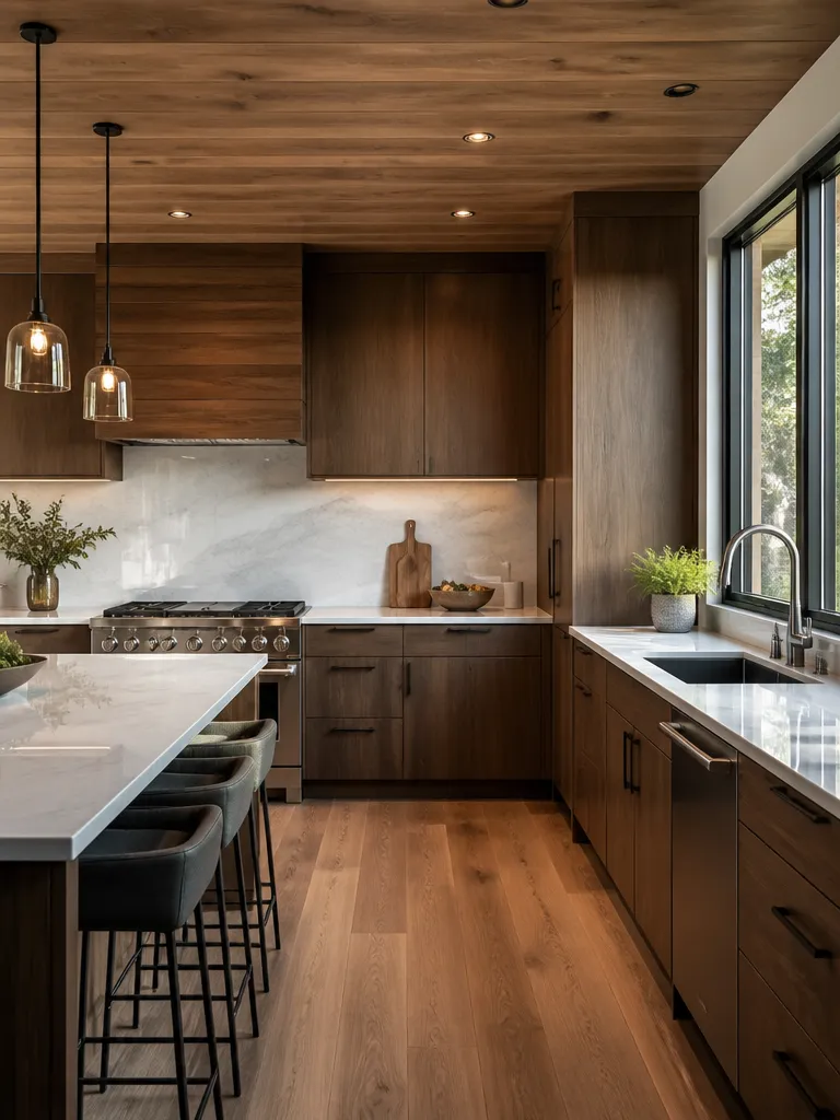 Wood Paneling Kitchen