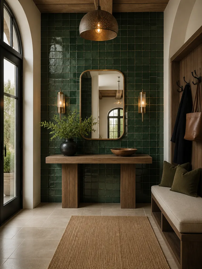 Zellige Tile Entryway Luxury editorial staging