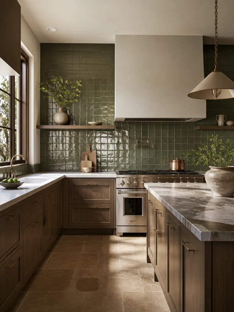 Zellige Tile Kitchen Luxury editorial staging