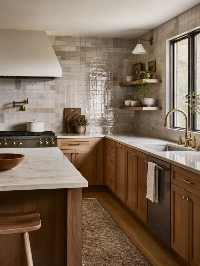 Zellige Tile Kitchen Warm residential staging