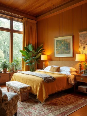 1970s Guest Bedroom Design