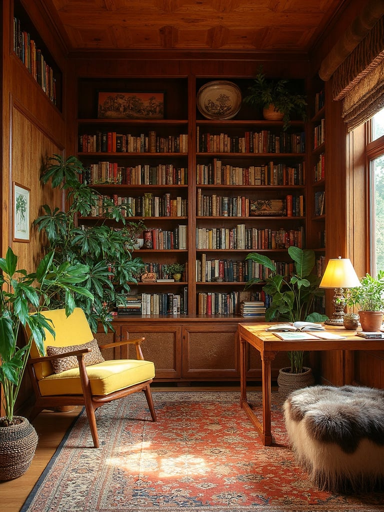 1970s Library - 1970s Library interior design inspiration