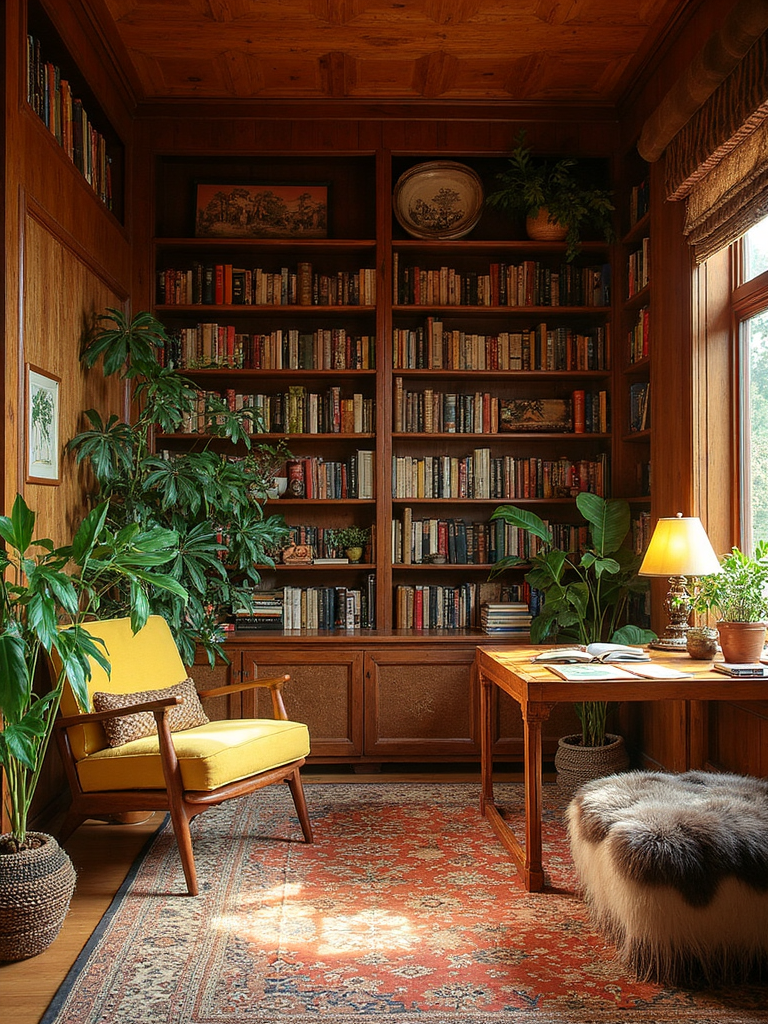 1970s Library - 1970s Library interior design inspiration