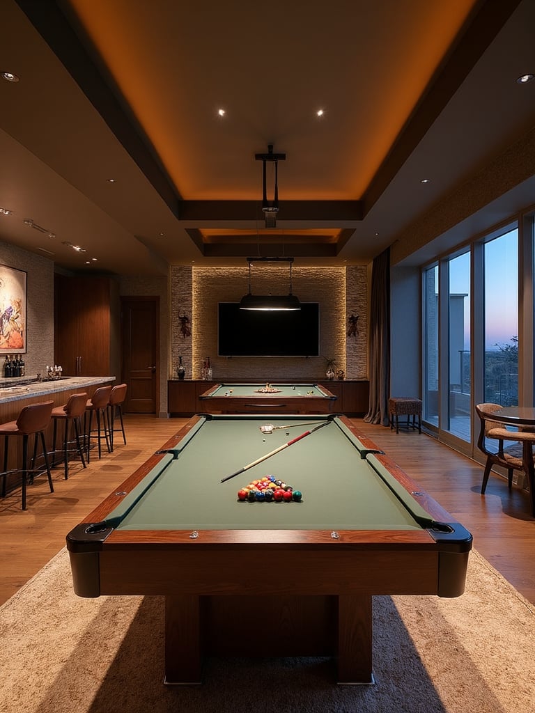 Art Contemporary Game Room - Art Contemporary Game Room interior design inspiration