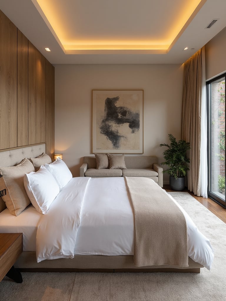 Art Contemporary Master Bedroom - Art Contemporary Master Bedroom interior design inspiration