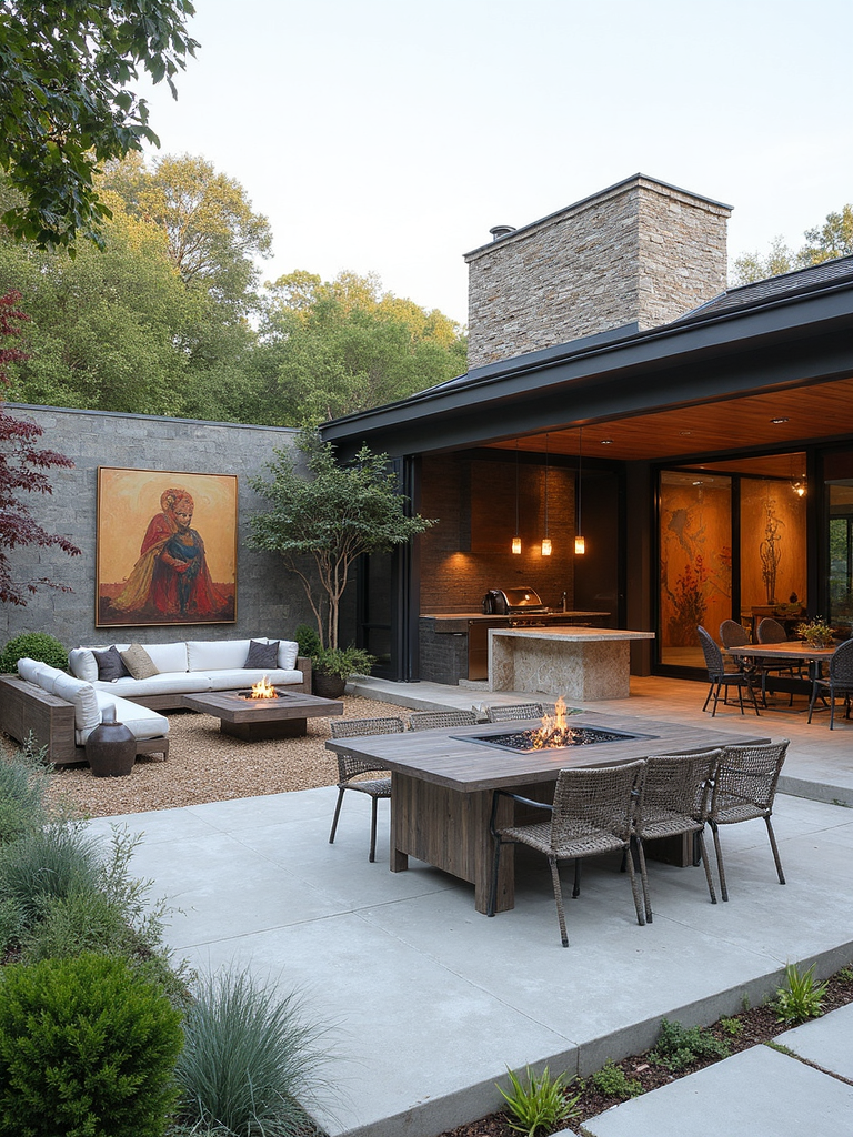 Art Contemporary Outdoor Patio - Art Contemporary Outdoor Patio interior design inspiration
