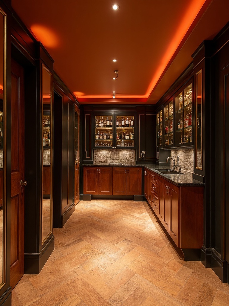 Art Deco Basement design - Art Deco Basement interior design ideas