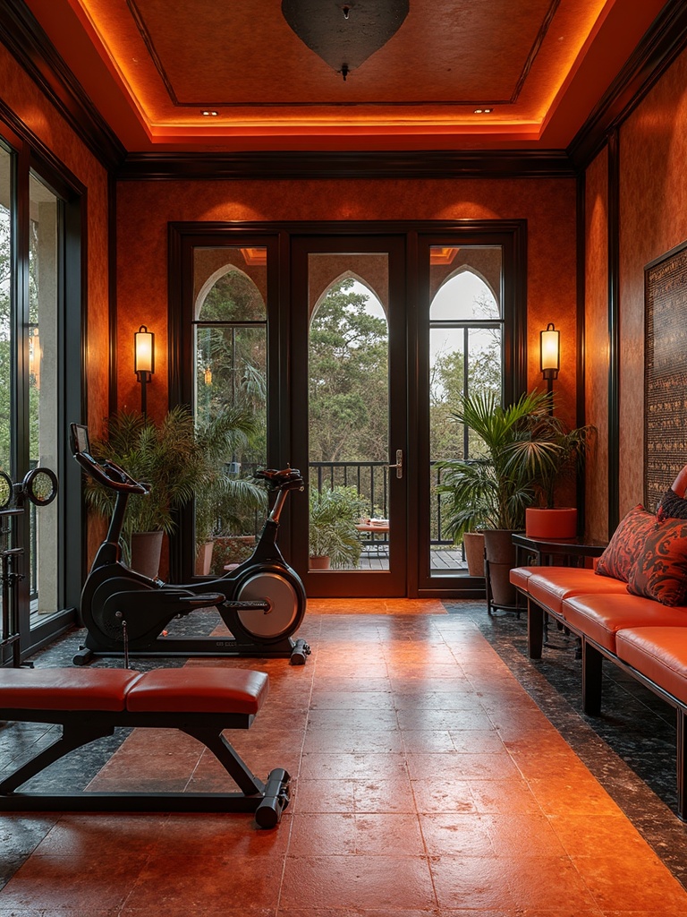 Art Deco Home Gym design - Art Deco Home Gym interior design ideas