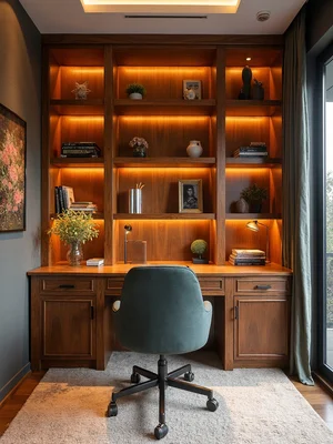 Art Deco Home Office Design