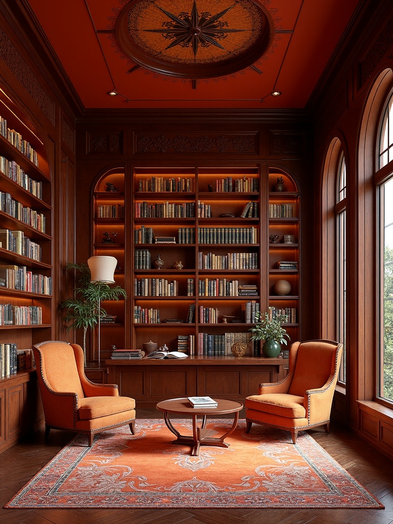 Art Deco Library design - Art Deco Library interior design ideas