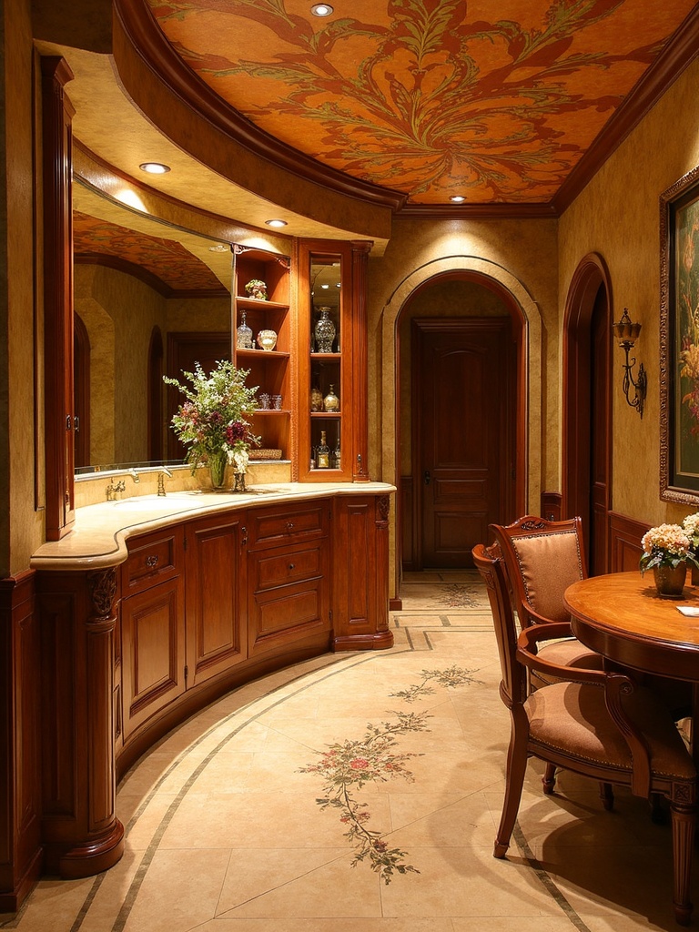 Art Nouveau Basement - Art Nouveau Basement interior design inspiration