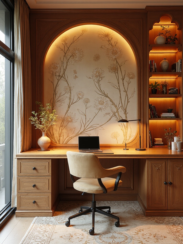 Art Nouveau Home Office - Art Nouveau Home Office interior design inspiration