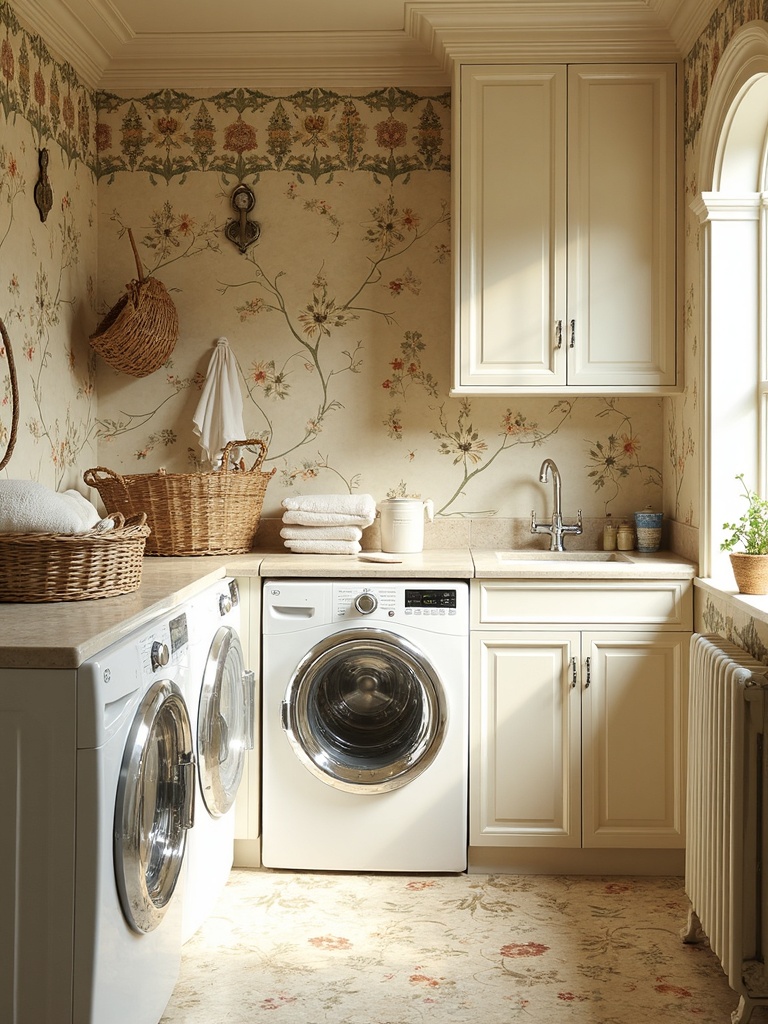 Art Nouveau Laundry Room - Art Nouveau Laundry Room interior design inspiration