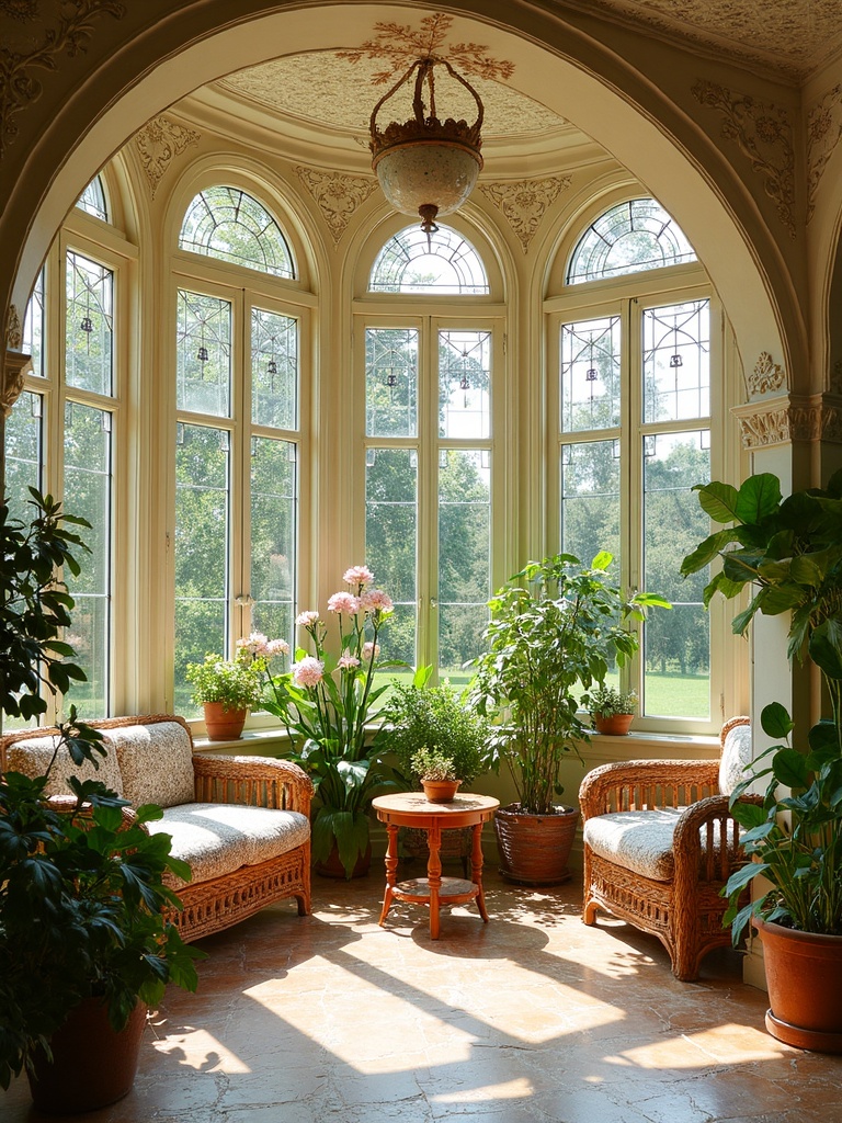 Art Nouveau Sunroom - Art Nouveau Sunroom interior design inspiration