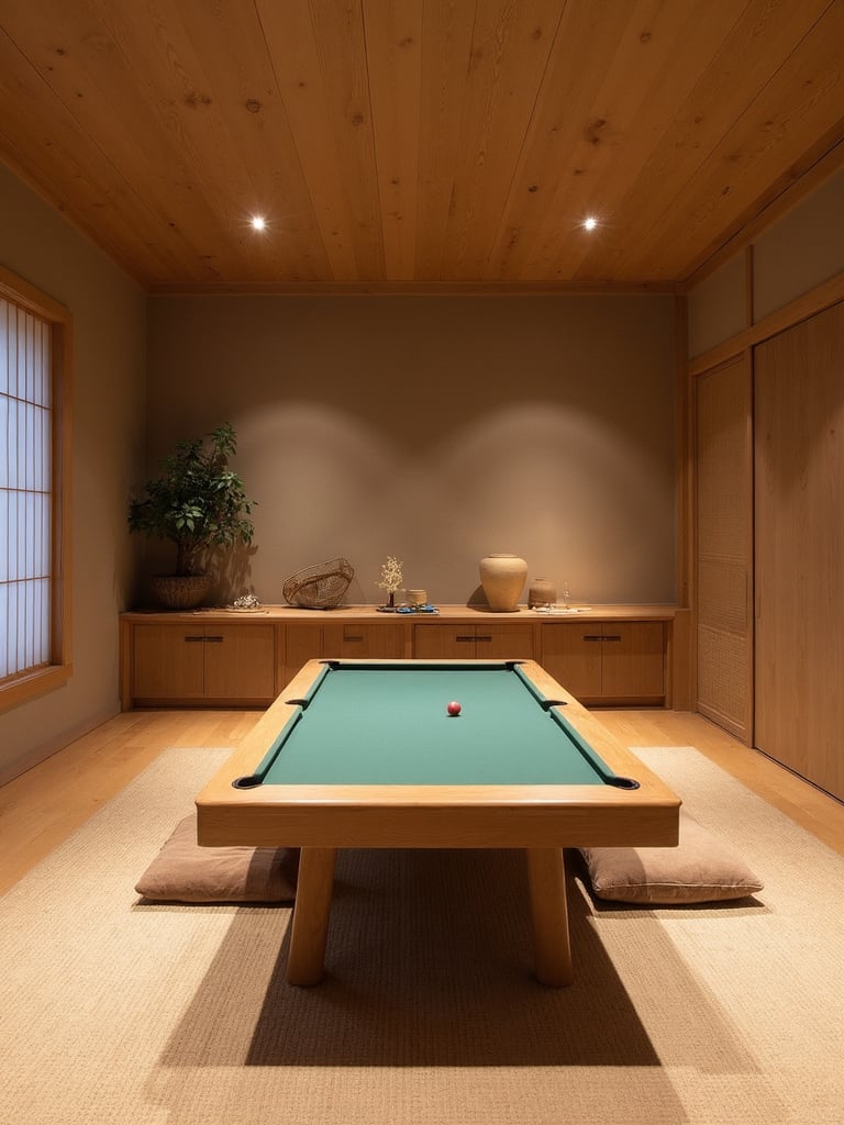 Asian Zen Game Room - Asian Zen Game Room interior design inspiration