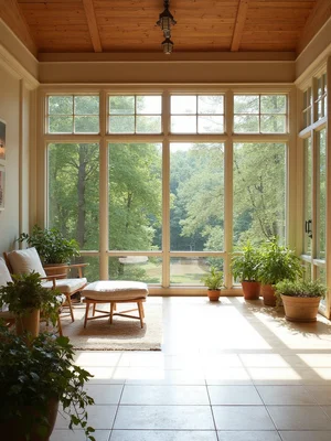 Asian Zen Sunroom Design