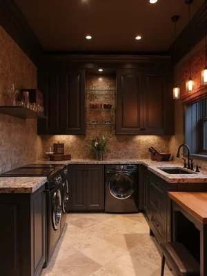 Bar Lounge Laundry Room Design