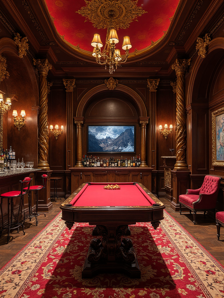 Baroque Game Room - Baroque Game Room interior design inspiration