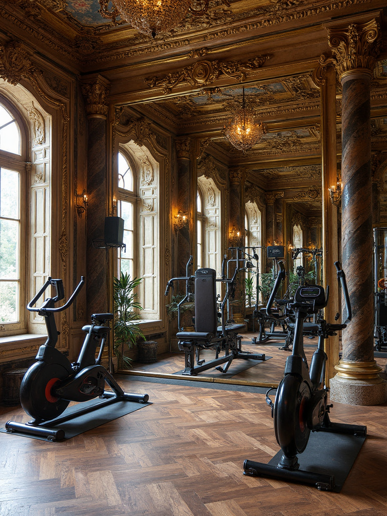 Baroque Home Gym - Baroque Home Gym interior design inspiration