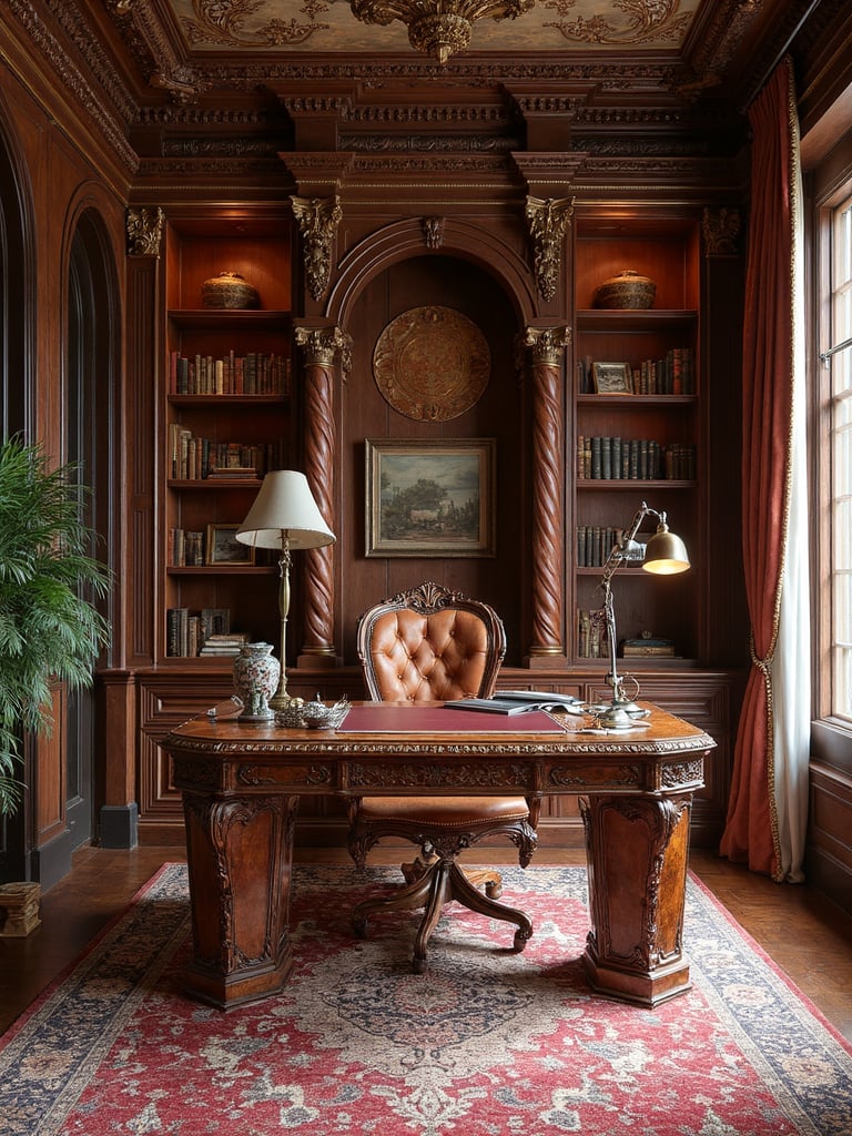 Baroque Home Office - Baroque Home Office interior design inspiration