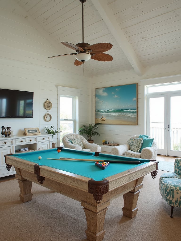 Beach House Game Room - Beach House Game Room interior design inspiration