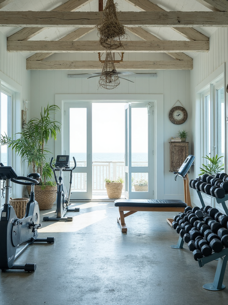 Beach House Home Gym - Beach House Home Gym interior design inspiration