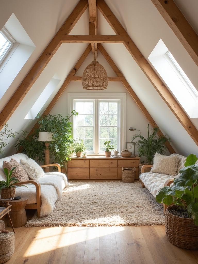 Biophilic Attic design - Biophilic Attic interior design ideas