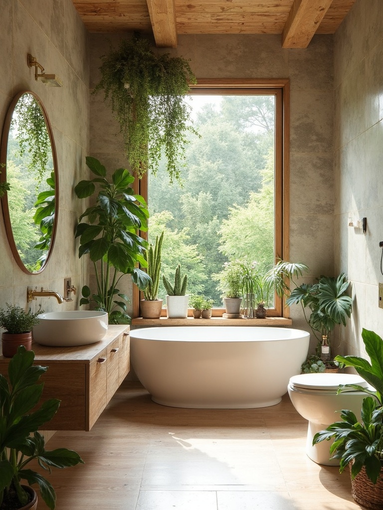 Biophilic Bathroom design - Biophilic Bathroom interior design ideas